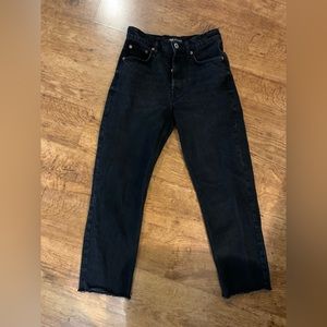 Zara straight leg ankle jeans